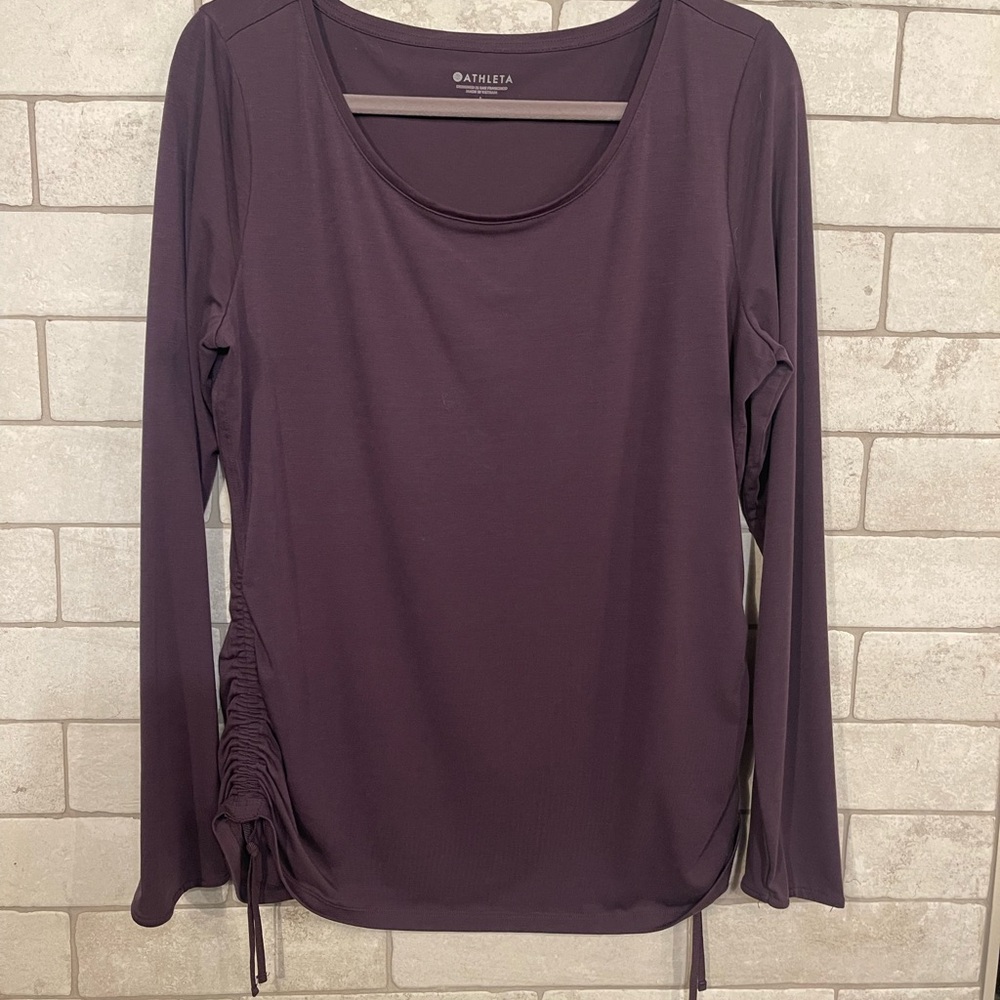 Athleta Women's Rich Plum Long Sleeve Tee